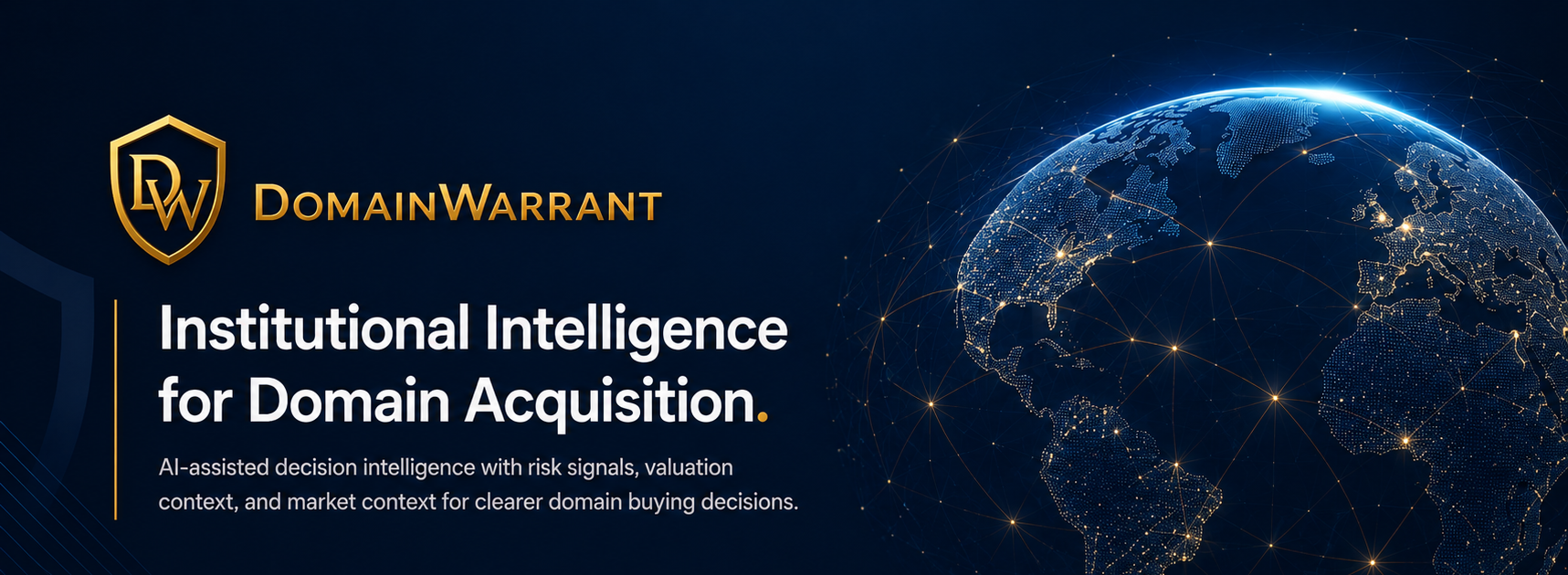 DomainWarrant — Institutional Intelligence for Domain Acquisition